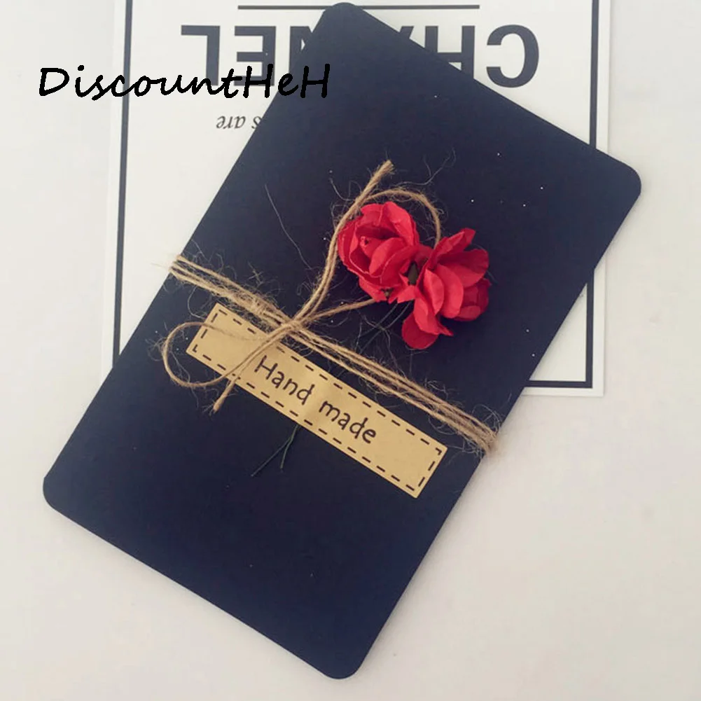 New Mini Fresh Diy Dried Flower Birthday Card Folding Christmas Diy Dried Flower Birthday Card