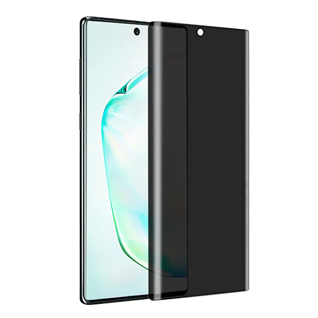 2-1 шт полное закаленное стекло для samsung Galaxy Note 10 Plus экран анти-видеть 9H Стекло экрана для samsung Galaxy Note 10+/Plus