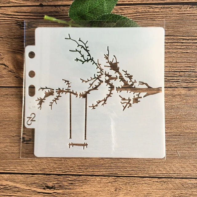 13*13 cm  DIY Stencils Painting Scrapbook Coloring Embossing Album Decorative Paper Card Template s24