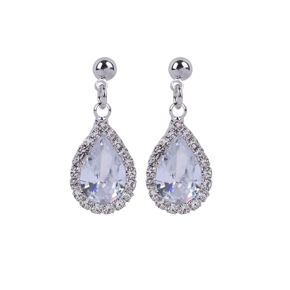 

MADALENA SARARA AAAA Zircon Inlaid S925 Needle Fashion Dangle Pendant Style Crystal Earrings Gold Silver Two Colors Available