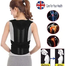 Unisex Black Posture Corrector Corset Beauty Adult Posture Corrector Belt Polyester Fiber Body Contouring Posture Corrector