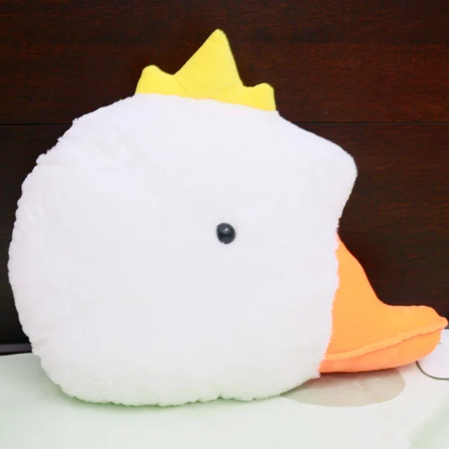 South Korea Down Big Goose Three-in-One Throw Pillow Blanket Cute Big White Goose Doll Sleeping Pillow A Goose Doll Plush Toy