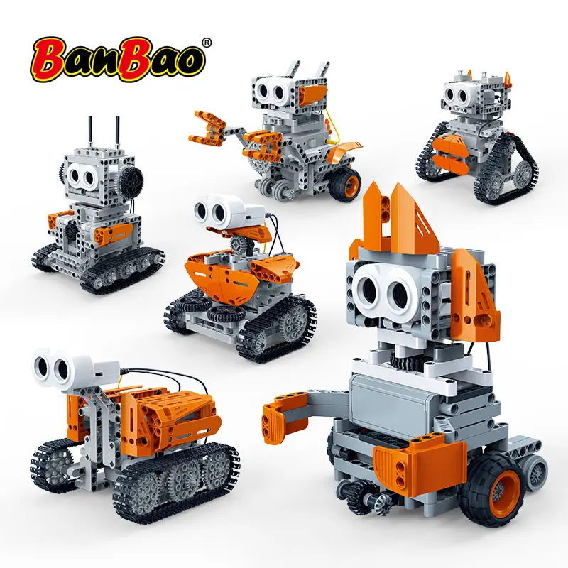 BanBao 6917 6 In 1 Robot Ultrasonic Control Obstacle Avoidance Bricks