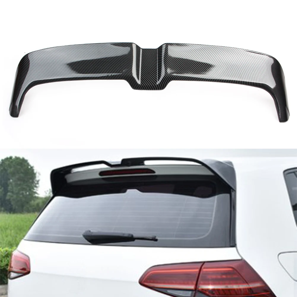 

Car Carbon Fiber ABS Rear Roof Spoiler Wing Decorative Trim For Volkswagen VW Golf 7 MK7 7.5 GTI 2014 2015 2016 2017 2018 2019