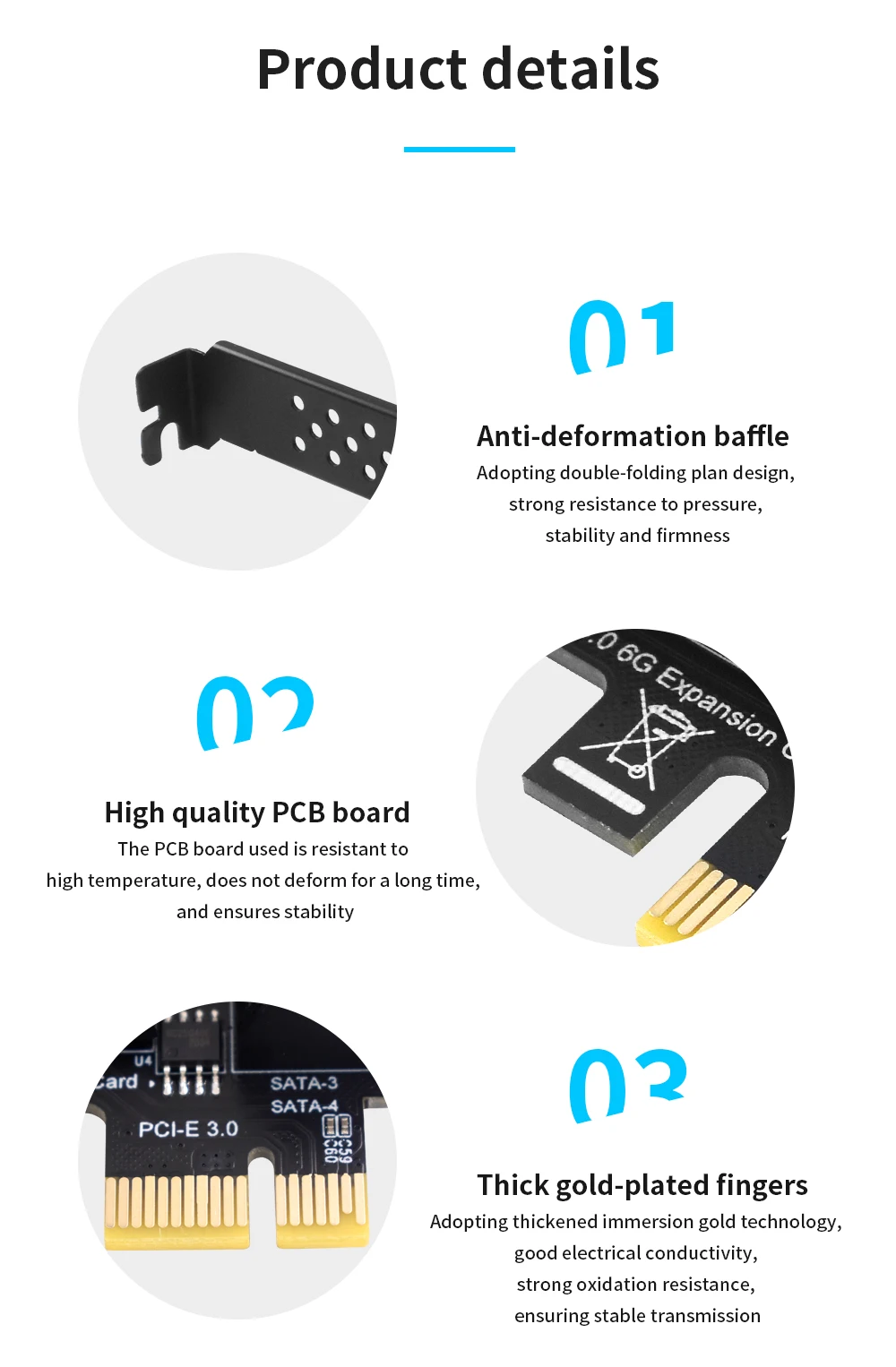 TISHRIC PCI-E SATA Controller Expansion Card - 6/8/10 Ports, ASM1166, PCI SATA3.0 Adapter Description Image.This Product Can Be Found With The Tag Names Adapter, Asm1166 6 ports, Asm1166 sata controller, Expansion card, Pci sata ide controller card