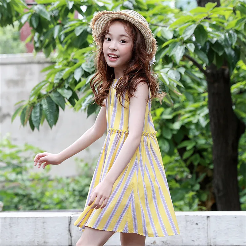 

Maxi Long Summer Dress For Kids Toddler Party Princess Teen Girls Dresses Cotton Mother And Daughter Clothes G530