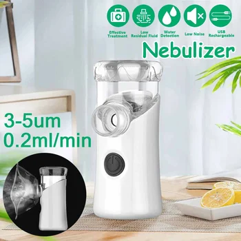 

Mini Handheld Portable Mesh Nebulizer Silent Ultrasonic Medical Steaming Inhaler Adult Kids Rechargeable Respirator Humidifier