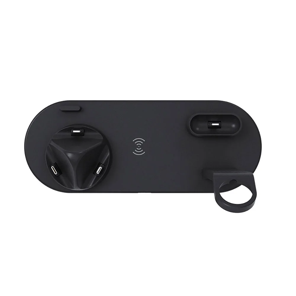 3 в 1 Беспроводная зарядка Индукционная зарядная подставка для iPhone X XS Max XR 8 Airpods Apple Watch 2 в 1 док-станция 3в1