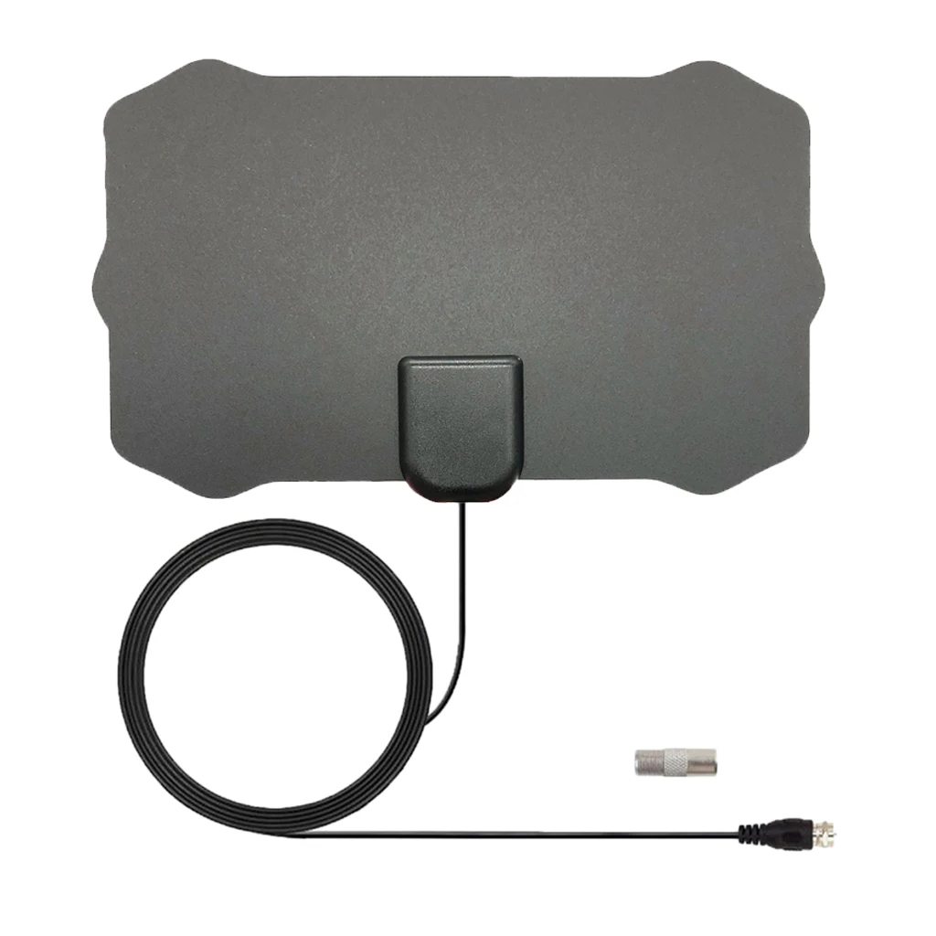 HD Digital Indoor TV HDTV Antenna For VHF UHF ISDB ATSC Signal With F-Type Connector to TV PAL Converter Adapter