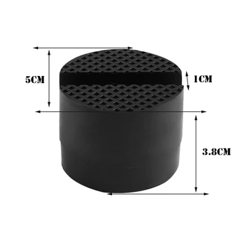 

Rubber Jack Pad Tool Adapter Anti-slip Slotted Frame Rail Protector 50X50mm