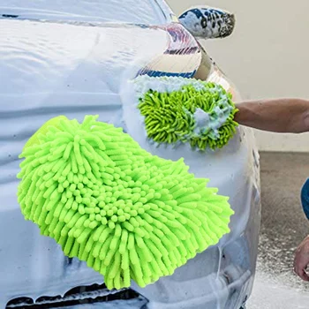 

Clean Gloves Double Sided Special Car Wash Tool Brush Car Cleaning Gloves Thickened Plush Chenille Wipe Car Handle Rag