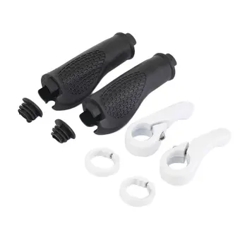 

1Pair Anti-slip Road Cycling Mountain Bike Rubber Aluminum Alloy Integrated MTB Handle Bar Bicycle Handlebar Drop Shipping