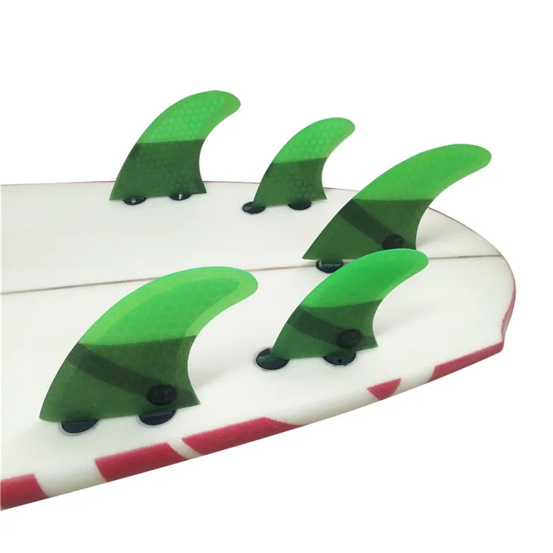 surfboard-fins-double-tabs-uk21-surf-fins-fiberglass-honeycomb-fibre-surfboard-fin-5-in-per-set-green-color-fins