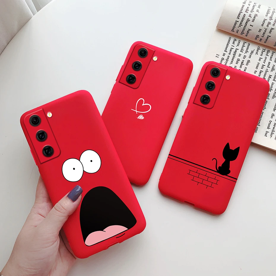 Противоударный чехол для Samsung Galaxy S21 FE, милый силиконовый тонкий мягкий чехол с рисунком для samsung S21 FE S21fe, чехлы-бамперы