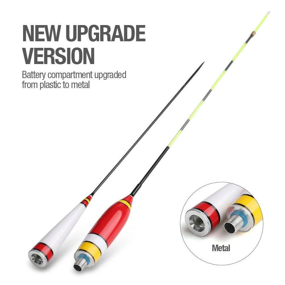 Luminous Smart LED Fishing Float High Sensitivity Alarm Fish Bite Color Change Electronic Buoy Fish Floating Bobber Stick