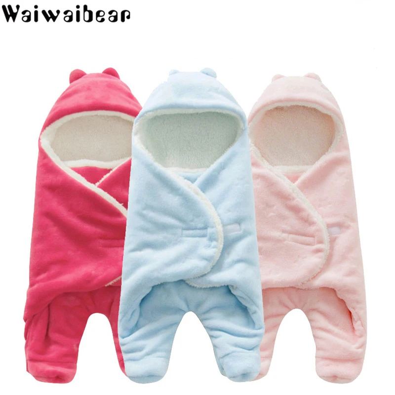 

Toddler Blanket Baby Warm Blanket Sleeping Bag Cotton Swaddle Newborn Swadding Wrap Stroller Accessories for Baby 0-9 Months New