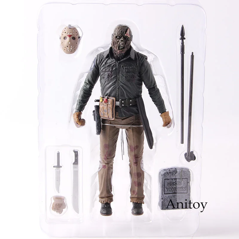 NECA Friday the 13th Jason Voorhees фигурка 2009 Делюкс издание ПВХ Ужасы коллекционные вещи модель игрушки - Цвет: C without retail box