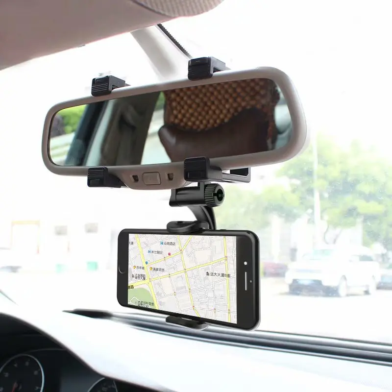 

Car Phone Holder Rearview Mirror Mount Stand Holder for iPhone Huawei Samsung GPS width 40mm - 80mm Smartphone Holder #ND