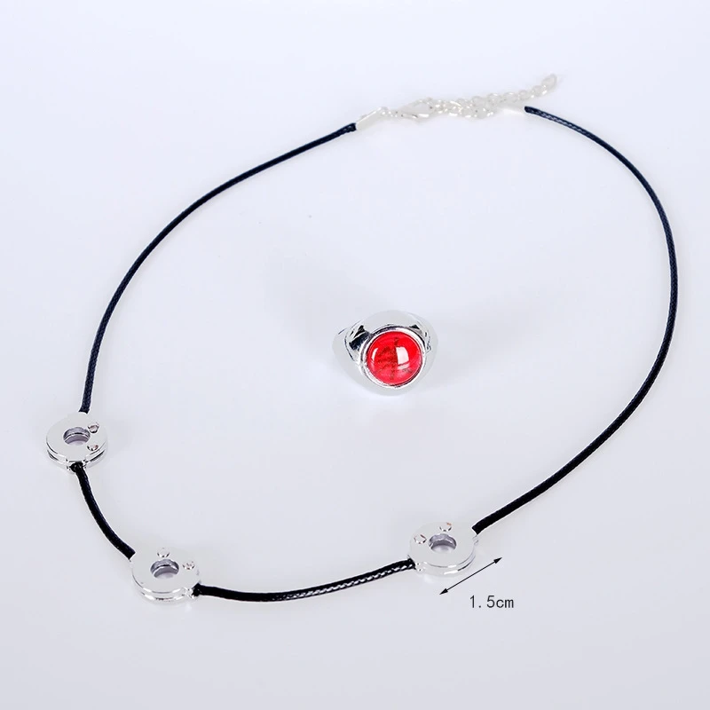 Uchiha Itachi Akatsuki Cosplay Accessories Set Headwear Necklace Ring Weapon Kunai Anime Naruto Prop