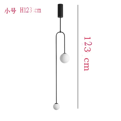 Современный стеклянный шар подвесное освещение для спальни/отеля Скандинавская Золотая Подвесная лампа/подвесные светильники арт-деко Подвесная лампа для дома и дома - Цвет корпуса: black s