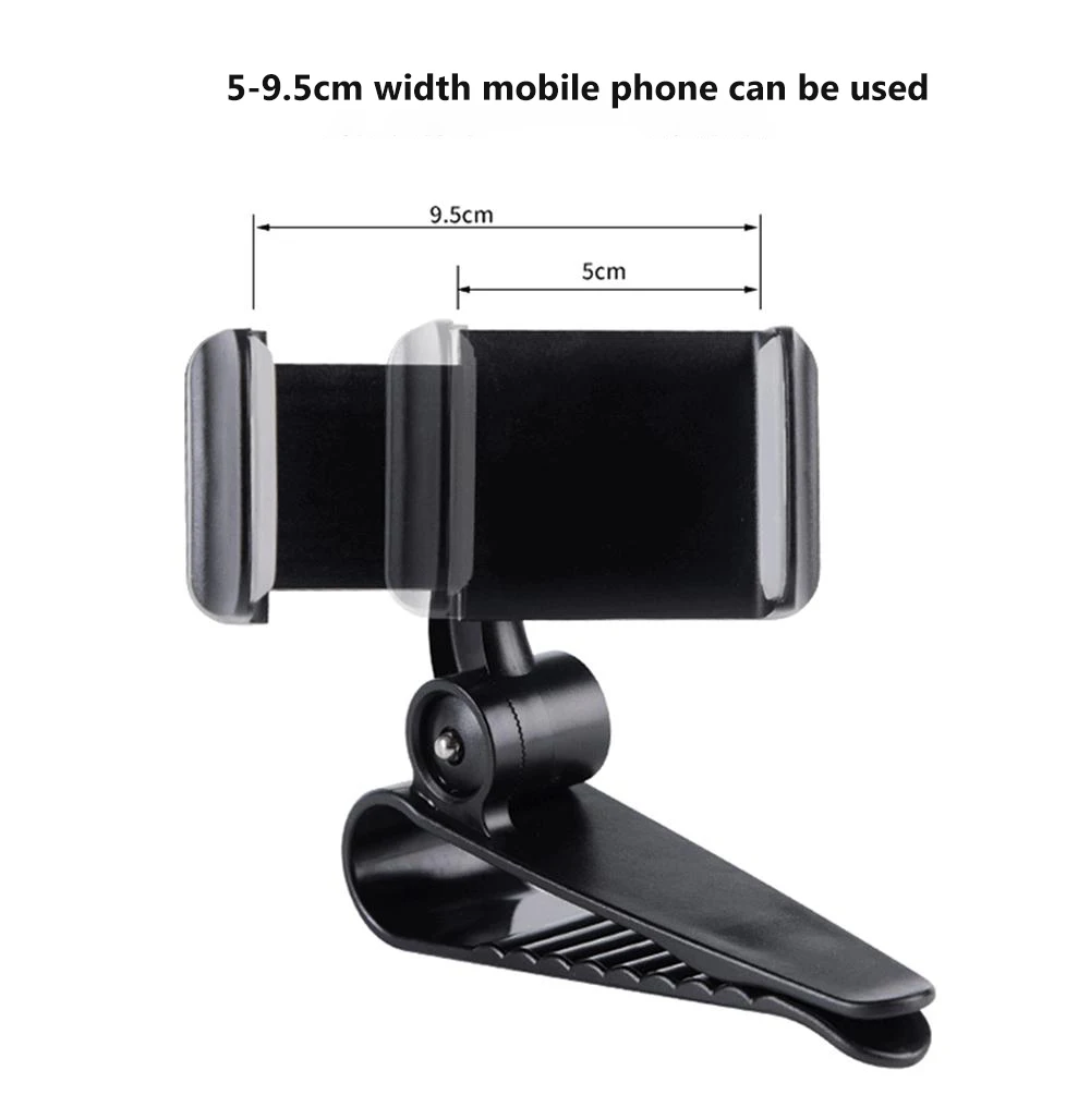 Универсальный 360 Вращающийся солнцезащитный щиток для автомобиля держатель телефона для iPhone 7 8 gps Зажим для навигации Подставка для samsung держатель для сотового телефона