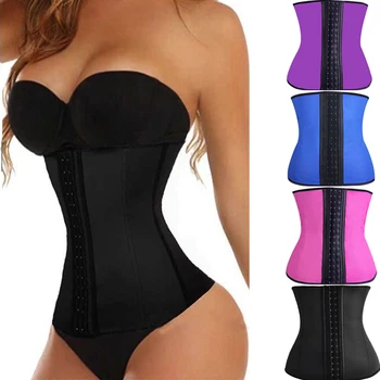 

Latex Waist Cincher Waist Trainer Corsets and Bustiers Slim Body Sport Body Shaper Slimming Belt Tummy Control Girdle Shapewear