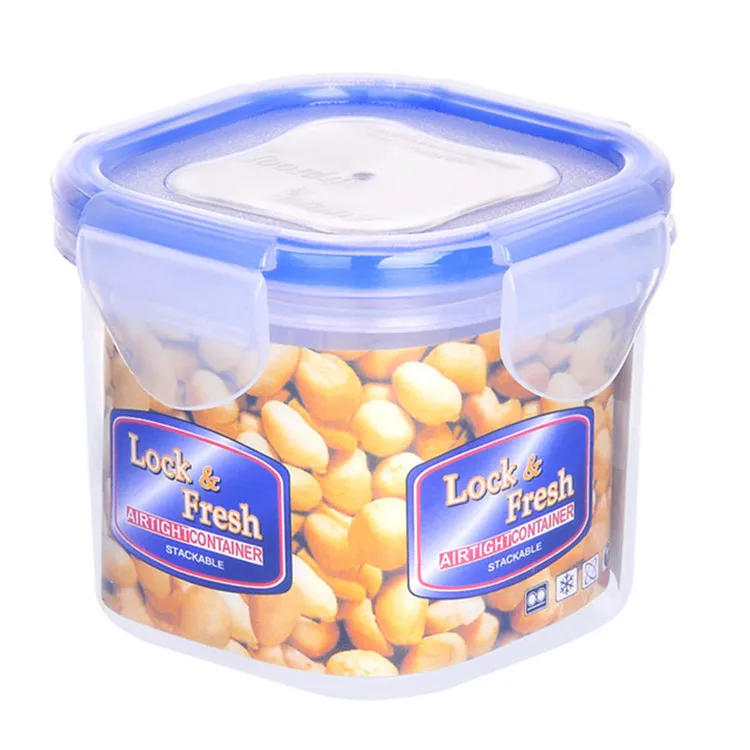 650ML High Cylindrical Plastic Sealed Freshness Box Dried Goods Beans Storage Box Easy to Storage