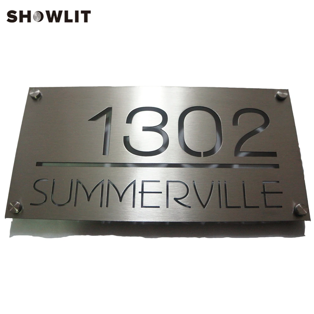 Custom Made Metal House Sign Outdoor Signs Stainless Steel/aluminium ...