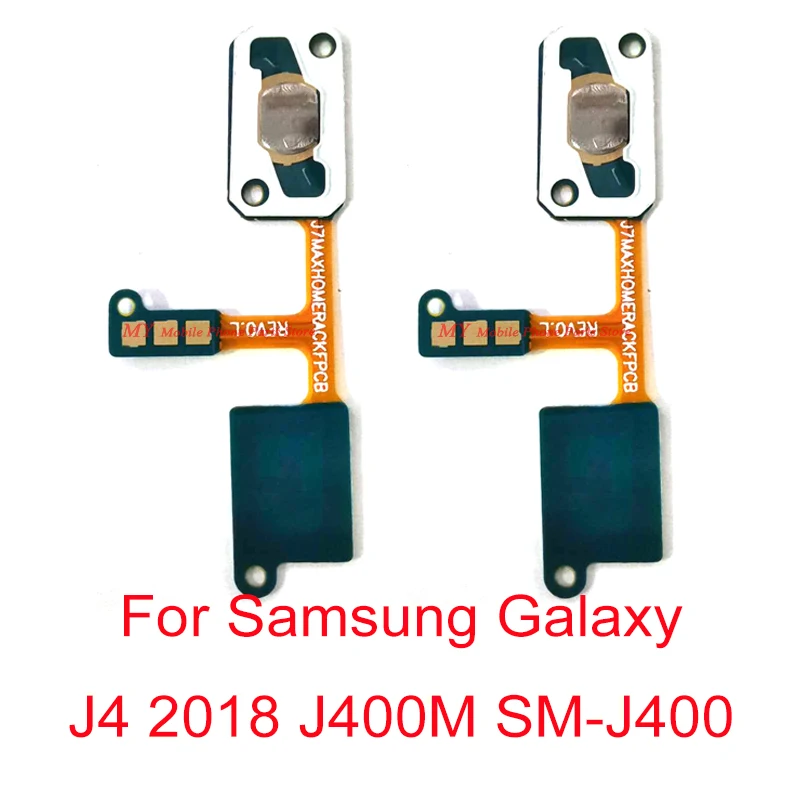 

10 PCS Back Home Button Flex Cable Spare Part For Samsung Galaxy J4 2018 J400 J400M J400G SM-J400 Home Button Sensor Flex Cable