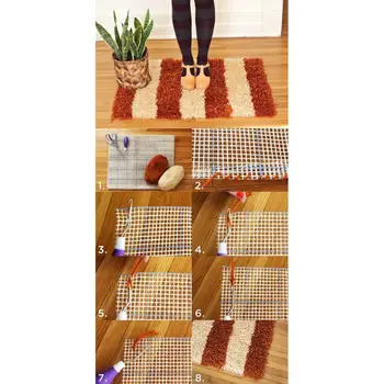 

100x150cm Blank Rug Hooking Mesh Canvas Latch Hook Rug Making Carpet Tapestry DIY Kit Tool for Embroidery Crafts Decoration Q6PE