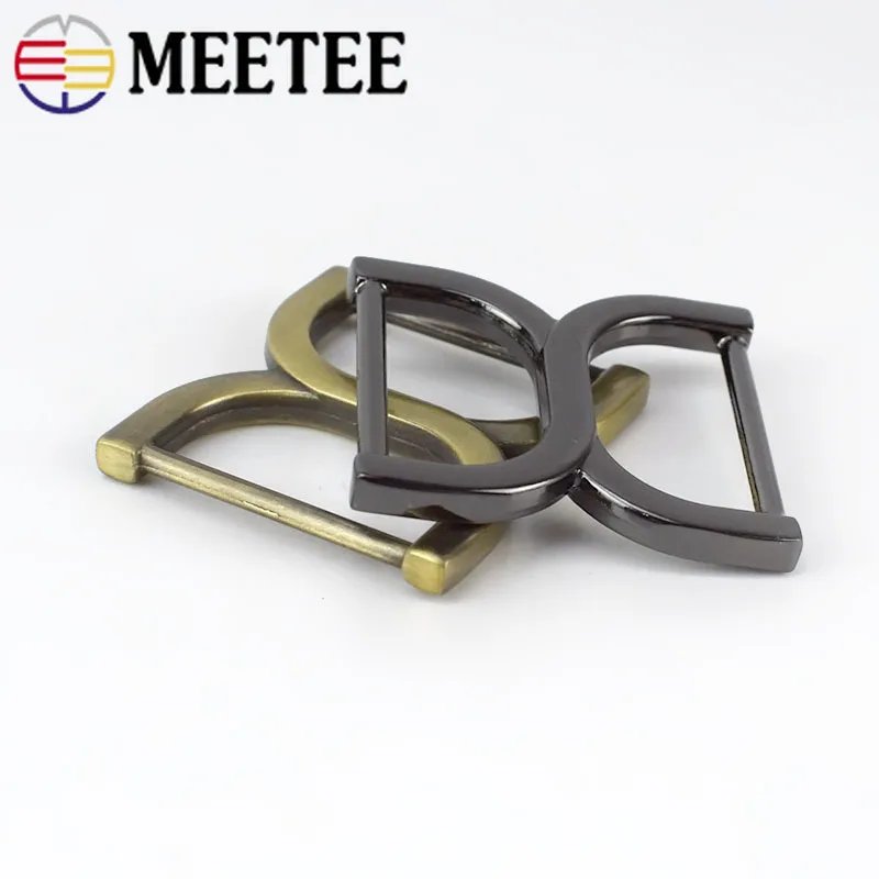 Meetee 25 мм квадратный мешок пряжки обувь пояса одежды пряжки застежки соединители ремешок для сумки регулятор оснастки крючки DIY аксессуары