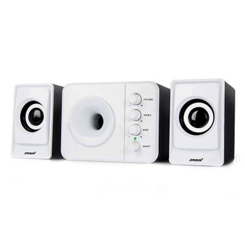 SADA D-205 Newest Full Range 3D Stereo Subwoofer 100% Bass PC Speaker Portable Music DJ USB Computer Speakers for Laptop TV