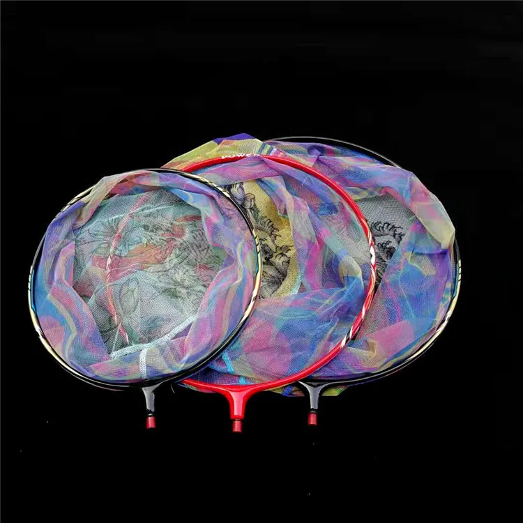 

Colorful Carbon Landing Net Head Fishing Diddle-net Deconstructable Mesh Ultra-Light Athletic Landing Net Head Fishing Gear