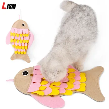 

Pet Sniffing Training Blanket Pet Cat Snuffle Mats Blankets Fleece Pads Cat Mat Relieve Stress Pet Nose Pad Puzzle Toy Foraging