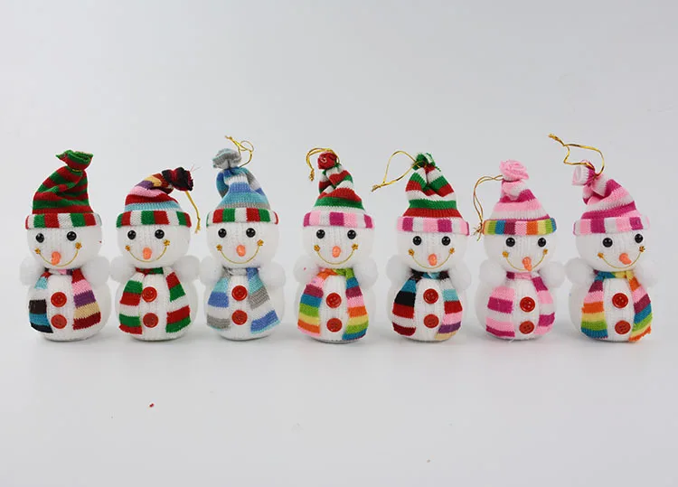 1Pc Lovely Christmas Doll Xmas Decorations Hanging New Year Snowman Pendant Random Colour | Дом и сад