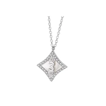 

S925 Silver Diamond Shell Necklace Korean Version of Simple Clavicle Chain Creative Fashion Pendant Wild Neck Jewelry