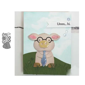 

Mr. Pig Cute Pig Metal Cutting Frame Templates for DIY Scrapbooking Embossing Paper Die Cut Wedding Cards Photo Album Craft Dies