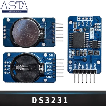 

Free shipping 100pcs/lot DS3231 AT24C32 IIC Module Precision Clock Module DS3231SN Memory module