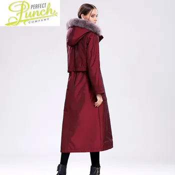 Online Mantel Winter Jacke Echt Warme Frauen Rex Kaninchen Liner Fuchs Pelz Kragen Mit Kapuze Parka Abrigos Mujer Invierno 2021 178 YY671