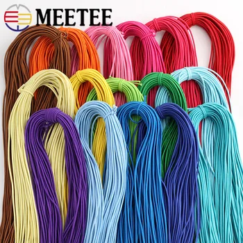 

Meetee 45m 2mm Round Elastic Rope Thick Rubber Band DIY Making Outdoor Project Tent Kayak Boat Sewing Clothes Accessories BD217