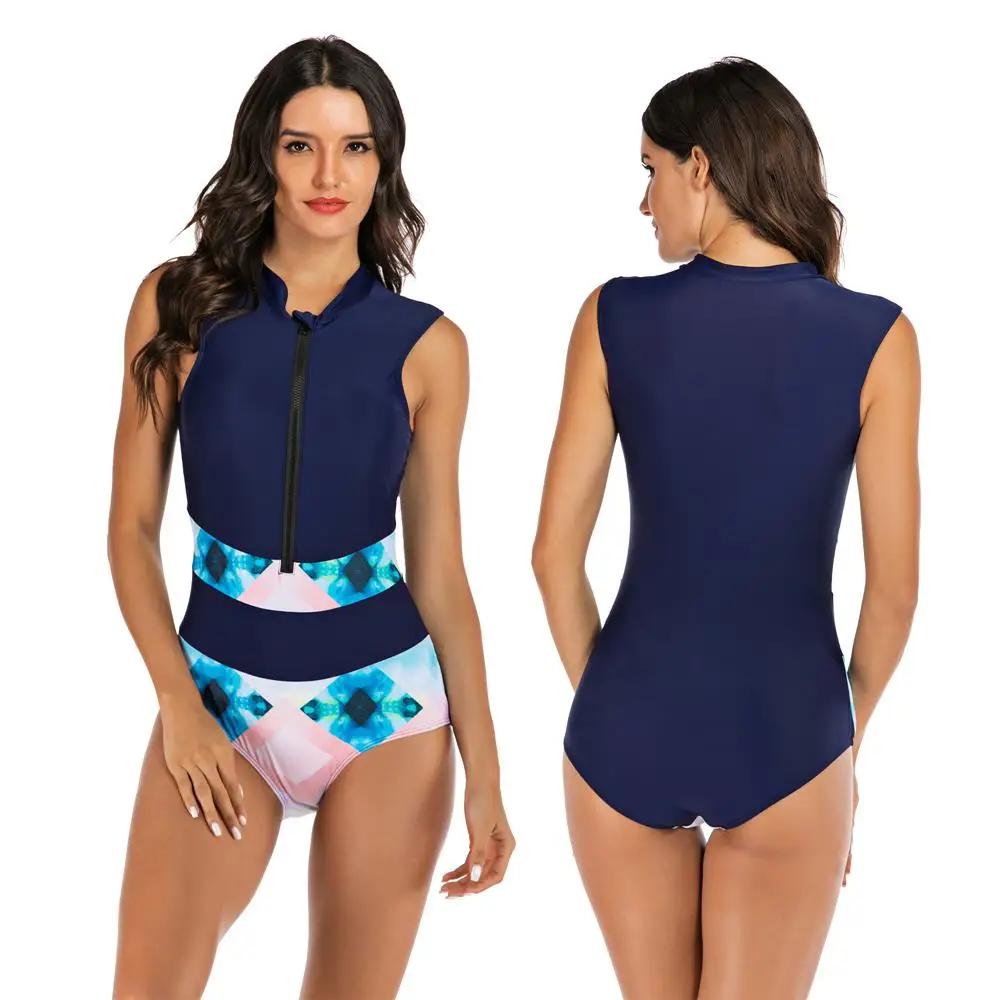 2020 New One Piece Swimsuit Women Swimwear Push Up Monokini Bodysuit Zip Rash Guard Swimsuit Female Sport Bathing Suit BeachWear 2020 New One Piece Swimsuit Women Swimwear Push Up Monokini Bodysuit Zip Rash Guard Swimsuit Female Sport Bathing Suit BeachWear