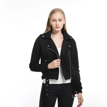 

Fashion Womens Ladies Retro Rivet Zipper Up Bomber Jacket Casual Coat Outwear new Jacket Outerwear Coats