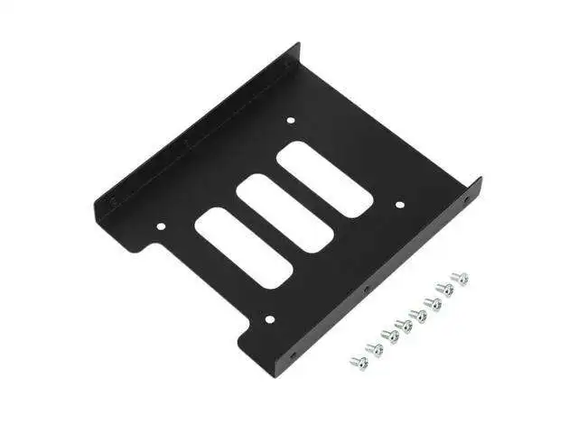 

2.5 Inch To 3.5 Inch SSD HDD Adapter Rack Hard Drive SSD Mounting Metal Mount Holder Bracket Black