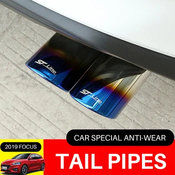 

for Ford focus st car rear muffler exhaust pipe tube cover stainless steel auto accessory Accessories 2019 2020