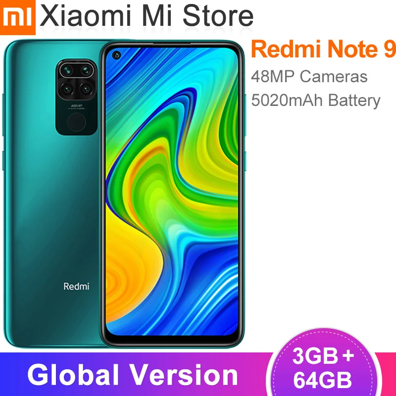 Глобальная версия Xiaomi Redmi Note 9 смартфон с восьмиядерным процессором MTK Helio G85, ОЗУ 3 ГБ, ПЗУ 64 ГБ, 48 МП, 6,53"|Смартфоны и мобильные телефоны| | АлиЭкспресс