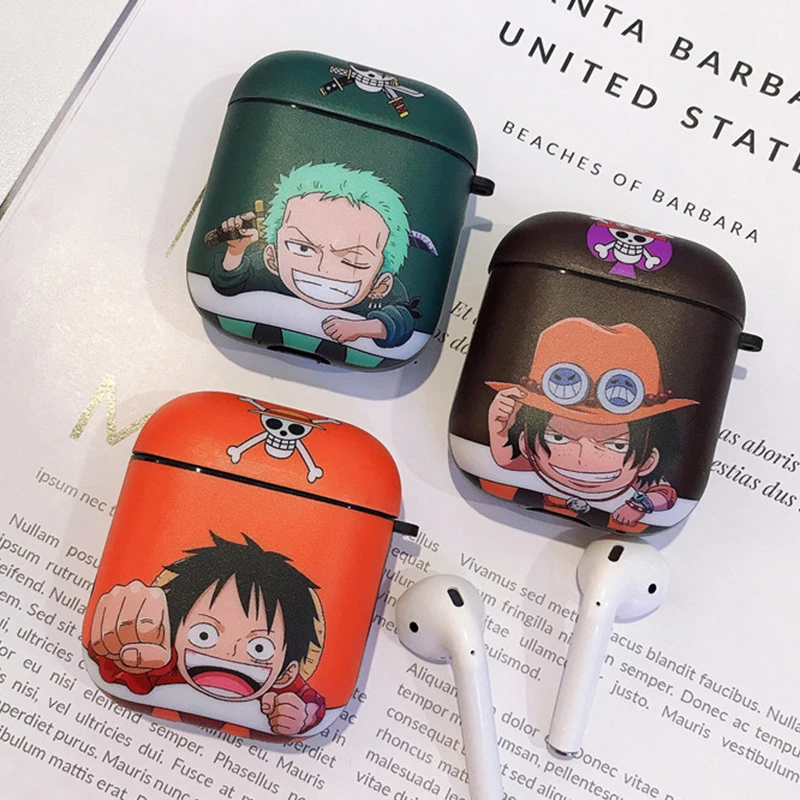 Zoro Ace For Airpods 2 1 Apple Case Japan Anime One Piece Earphone Cases For Airpods 1 2 Apple Tpu Imd Protector Cover Coque Earphone Accessories Aliexpress