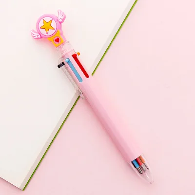 Lovely Unicorn Power 6Colors Chunky Ballpoint Pen School Office Supply Gift Stationery Papelaria Escolar - Цвет: A0425