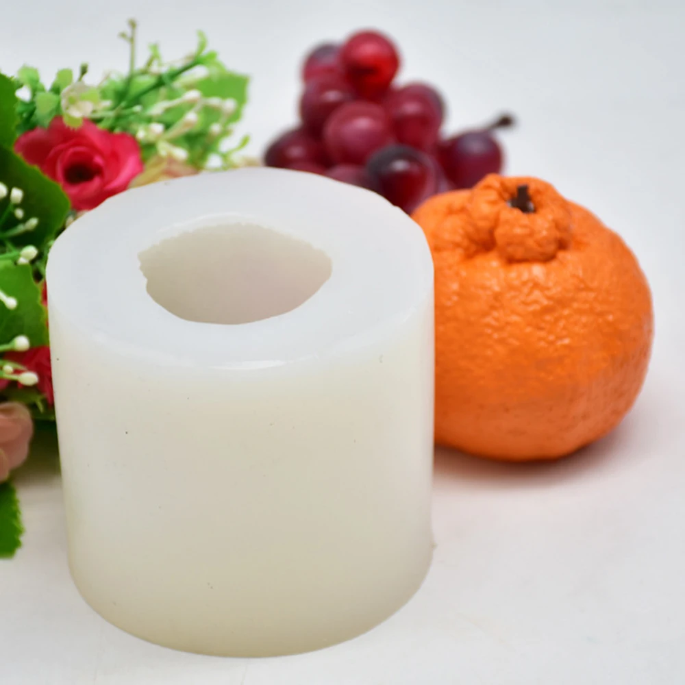 DIY выпечка 3D уродливая оранжевая форма Моделирование ручной работы мыло Торт Помадка глина силиконовая форма для изготовления свечей