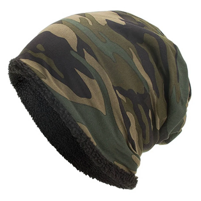 Камуфляжная Мужская шапочка, кепка, зимняя хлопковая кепка Skullies Beanies, кепка s, шапка Bonnet Homme Gorro