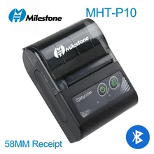 

Milestone Wireless Receipt Thermal Printer 2 Inch 58MM Portable Pocket Windows Android IOS Free APP P10 for Office Shop